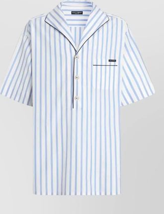 Dolce & Gabbana striped short sleeve shirt relaxed cut