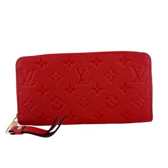 Louis Vuitton Empreinte Red Color Monogram Empreinte Leather Long Wallet (Bi-Fold) (Pre-Owned)