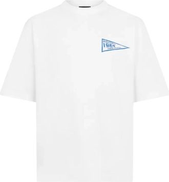Dsquared2 T-shirt Wit 100 - Heren - T-shirts - Wit - M - Katoen - Tops