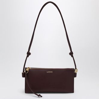 Loewe Joya pouch in burgundy calf nappa leather