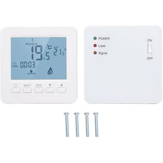 OEM Termostato Inal&aacute;mbrico Programable Por Radiofrecuencia - Ign&iacute;fugo - Controlador De Temperatura De 230 V - Compatible Con Calderas De Gas Y Calefacci&oacute;n