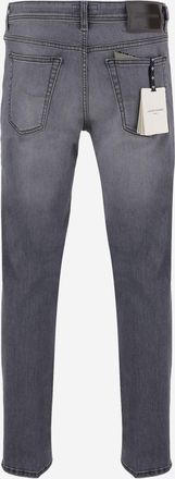 Jacob Cohen Mens Stretch Cotton Denim Jeans Grey Trousers