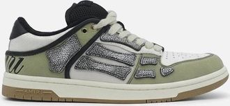 Amiri Mens XL Skel Top Low Sneakers Green - Size: 10