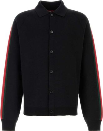 Gucci Black Shirt Collar Cardigans