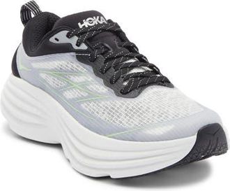 Hoka One One Bondi 8 Caged Sneaker in White /Tart Apple at Nordstrom, Size 9.5 Womens