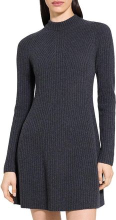 Theory Traveling Rib Wool & Cashmere-Blend Dress