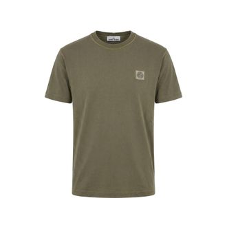 Stone Island Logo-patch Cotton T-shirt