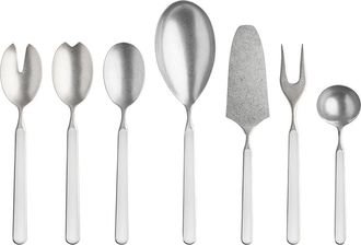Mepra Fantasia Pewter Serving Set - 7 Pieces in Porcelain at Nordstrom