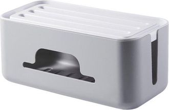 OEM Caja De Cables, Caja De Cables Y M&uacute;ltiples Tomas, Organizador De Cables, Organizador De Cables, Ocultador De Cables, 32,1 X 13,6 X 12,7 Cm