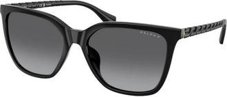 Ralph Lauren Vierkante Zonnebril - Dames - Zonnebrillen - Zwart - 56 MM - Accessoires