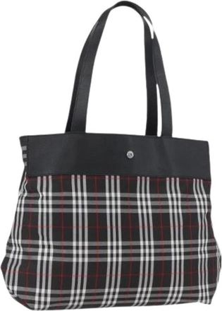 Burberry Pre-owned Vintage Nylon Tote Bag - Dames - Vintage Shopper - Zwart - ONE Size - Nylon - Vintage