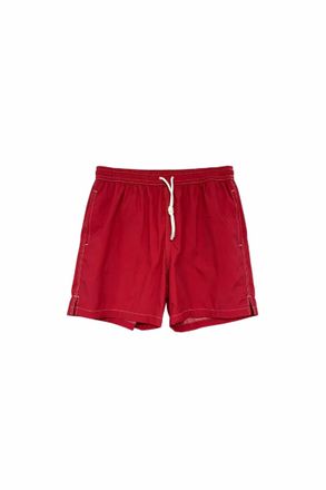 Fedeli Mens Madeira Airstop Swim Shorts Trunks In Scarlet
