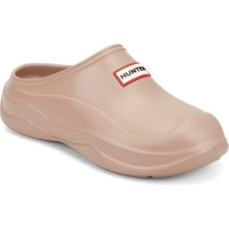 Hunter Elena Water Resistant Clog in Light Brown at Nordstrom, Size 10