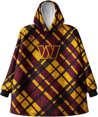 Pegasus Sports Washington Commanders Nfl Team Hooded Sherpa Blanket