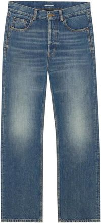 Saint Laurent Heren, Jeans, Blauw, Maat: W30 Katoen