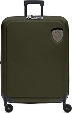 Blauer Groene Synthetische Cabin Trolley met Logo - Dames - Handbagage koffer - Groen - ONE Size - Koffers