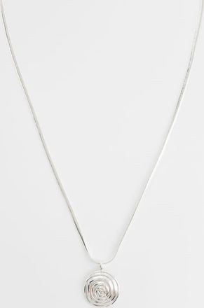 Orelia Collana appariscente a spirale placcata argento
