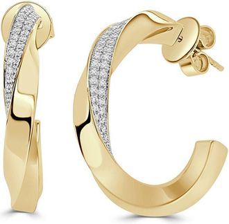 Sabrina Designs 14K 0.68 Ct. Tw. Diamond Hoop Earrings