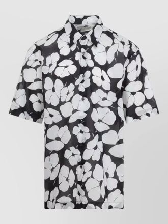 Dries Van Noten floral short sleeve button down shirt