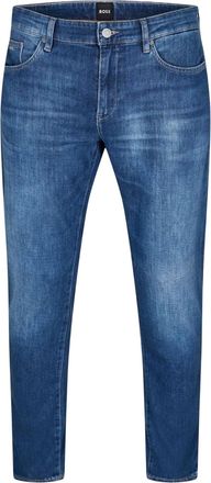 HUGO BOSS Heren Delaware 3-1 771 effen slim-fit spijkerbroek (Medium Blauw)