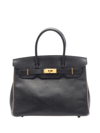 Herm&egrave;s 2018 Chevre Birkin Sellier 30 handbag - Black