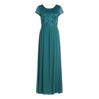 Vera Mont Jumpsuits & Playsuits, Dames, Groen, S, Korte Mouw Kant Jumpsuit