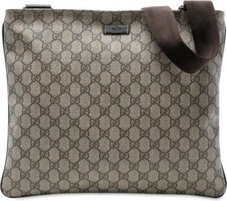Gucci 2000-2015 GG Supreme crossbodytas - Bruin