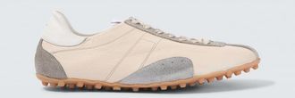 Maison Margiela Sprinters suede-trimmed leather sneakers