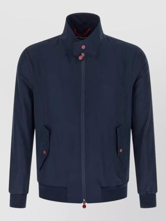 Kiton mandarin collar bomber jacket