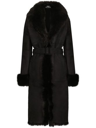 Dolce & Gabbana belted coat - Black