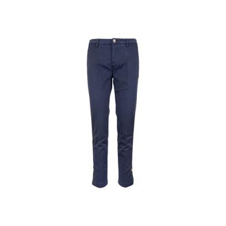 Liu Jo Pantaloni Cerniera- Bottone - Dames - Vrijetijds broeken - Blauw - W26 - Katoen - Broeken