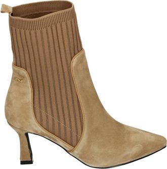 Nathan-Baume Beige Westernlaars met G Breedte - Dames - Laarzen met Hak - Beige - 38 EU - Schoenen
