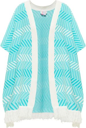 Izia Gebreide poncho Dames Aquawit