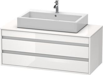 Duravit Duravit Ketho M&oacute;dulo Mural 6656, 2 Cajones, 1200mm, Para Lavabo De Sobremesa, Centralizado, Color (frente/cuerpo): Decoraci&oacute;n Roble Europeo - Kt665605