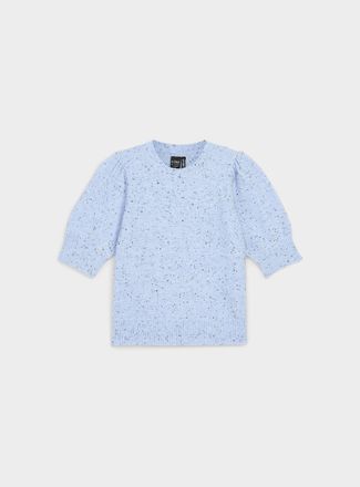 Icone Womens Short puff-sleeve sweater