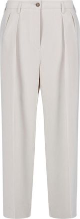 Filippa K Cream Paloma Mid-Rise Wide Leg Trousers