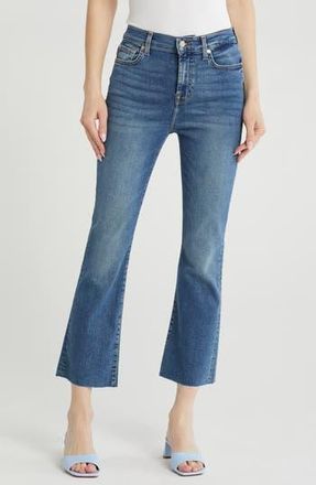 7 For All Mankind High Waist Crop Slim Kick Flare Jeans in Felicity at Nordstrom Rack, Size 27