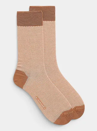 Bleufor&ecirc;t Mens Caviar-weave lisle dress socks