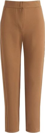 Max Mara Mmlgrana Cropped Broek - Dames - Vrijetijds broeken - Bruin - M - Broeken