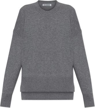 Jil Sander Losvallende Cashmere Trui - Dames - Cashmere truien - Grijs - M - Truien & Vesten