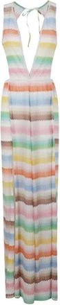Missoni Lange Jumpsuit van Viscose en Mesh Blend - Dames - Jumpsuits - Veelkleurig - S - Jumpsuits & Playsuits