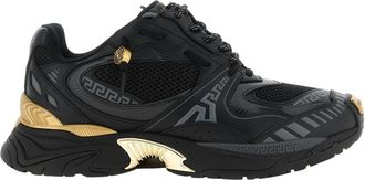 Versace Sneakers - Heren - Sneakers - Zwart - 44 EU - Leer - Schoenen