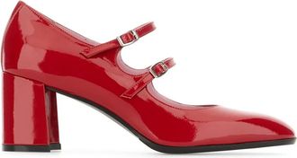 Carel Hoge hakken schoenen voor vrouwen - Dames - Pumps - Rood - 40 EU - Leer - Schoenen