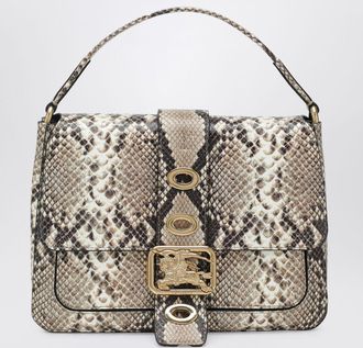 Burberry Borsa Rider in pelle stampa pitone