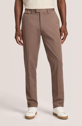 Ted Baker Heavy Stretch Cotton Twill Chino Pants in Coffee Liqueur at Nordstrom Rack, Size 36