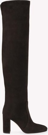 Gianvito Rossi Glen Cuissard in Moka Brown Suede at Nordstrom, Size 35.5