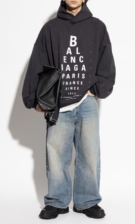 Balenciaga Sweatshirt With Print, Mens, Grey