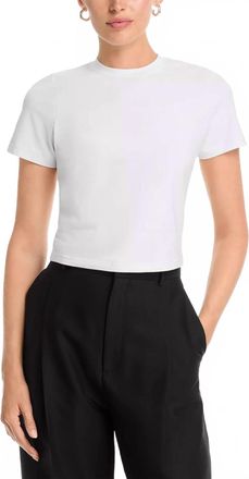 French Connection Maisie Jersey Tee In White