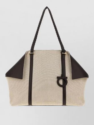 Ferragamo na canvas tote bag