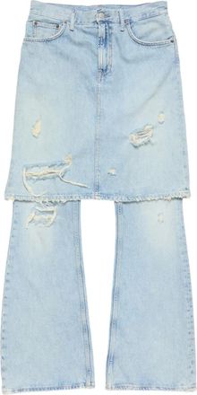 Acne Studios Gerafelde jeans - Blauw